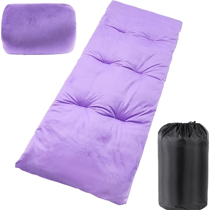 Folding Camping Cot Pad - Portable & Comfortable Outdoor Sleeping Mat with Elastic Strap, Lightweight Waterproof Bottom Mattress Pad
