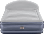 Bestway 33" Queen Air Bed with Built-in AC Pump, Tritech LoungeLux Headboard Air Mattress