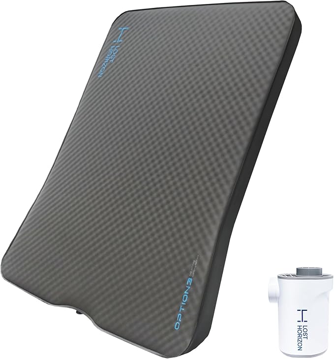LOSTHORIZON Air& Foam Camping Mattress for CyberTruck, Self Inflating Sleeping Pad with Air Pump, R-Value 13, 4 Seasons Use
