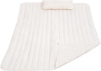 Lazy Daze Hammocks 2 Person Hammock Pad and Pillow Set, Double Polyester Quilted 78" x55" Replacement Pad for Rope Hammock, Cream
