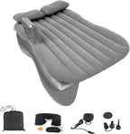 Inflatable Car Air Mattress Back Seat Bed with Air Pump,55 "x 35" Portable Thickened Car Travel Camping Sleeping Air Mattress Blow Up Bed for Car Universal SUV