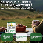 Werling & Sons Canned Chicken 14.5 Oz– Fully Cooked, Ready to Eat | Premium Quality, Recipe-Ready Canned Meat | 5-Year Shelf Life | Pantry Staple for Camping, Survival & Emergency Use | Made in USA | Pack of 12