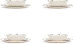 Fox Run Melamine Dinnerware Set Ivory, 10"