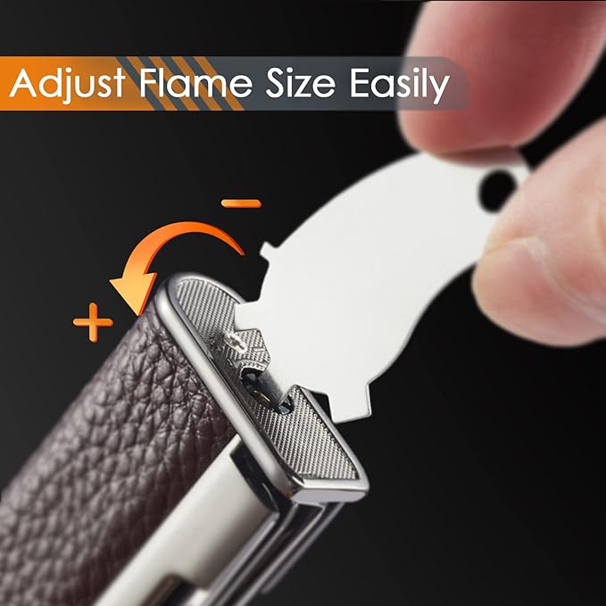 Urgrette 3 in 1 Pipe Lighter Butane Angled Soft Flame Refillable with 3 Pipe Cleaner Tools Multifunctional Gas Lighter for Camping Grill Fireplace Candle (Gas Not Included)