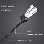 Hikeman 6 Pack 4mm Outdoor Guy Lines Tent Cords Lightweight Camping Rope with Aluminum Guylines Adjuster Tensioner Pouch for Tent Tarp, Canopy Shelter, Camping, Hiking, Backpacking