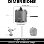 Fire-Maple Petrel Quickboil Pro Ultralight Cooking System – Compact & Fast-Boiling Backpacking Stove Pot Set, Ideal for Hiking, Solo Camping, Travelling, Hunting Trips | Petrel G2 Cooking Set