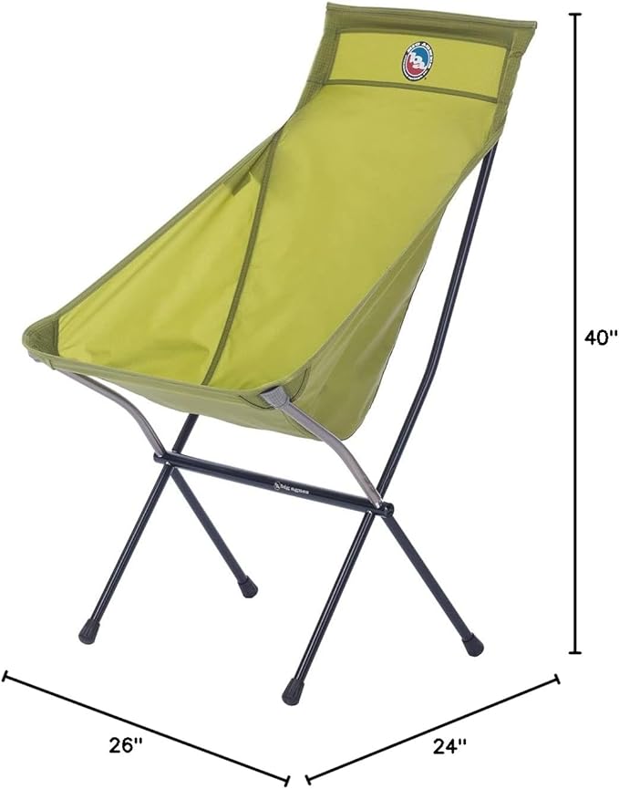 Big Agnes Big Six Camp Chair - Deluxe Comfort for Your Outdoor Adventures | Lightweight, Packable & Portable Camping Chair | Tall Back, Wide Seat | Easy Setup