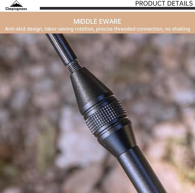 Campingmoon Stainless Steel Camping Blow Fire Tube by Mouth Telescopic Campfire Tool Camping Accessories