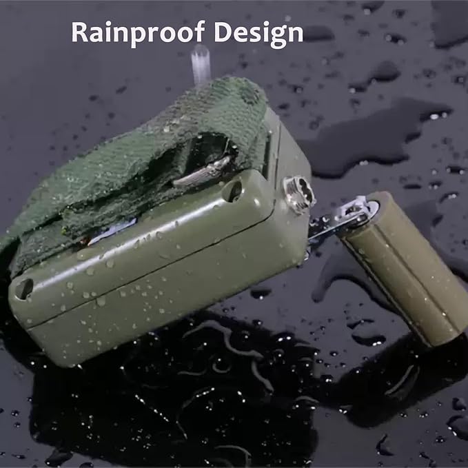 30W Hand-Crank Generator – 5V USB Mobile Phone, 12V Satellite Phone, 15V/24V Battery Charging, Waterproof Aluminum Alloy, Portable Outdoor & Emergency Power For Camping(12v)
