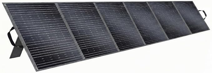 SolarPlay 400W Portable Solar Panel with Adjustable Kickstands, Foldable Solar Panel for Power Station, RV, Camping, Power Backup, Outdoor Generators, Blackout