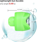 RAHAN Rechargeable Flashlights Compatible with Croc,2 PCs Flashlights Attachment for Shoe, LED Clogs Light with 3 Light Modes for Dog Walking, Camping, Running, Suitable for Adults Kids, Green