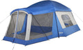Wenzel Klondike 8 Person Water Resistant Tent with Convertible Screen Room for Family Camping