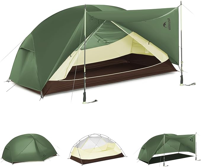 Naturehike Mongar Base 2-3 Person Camping Tent, Lightweight Waterproof Backpacking Tent with Footprint