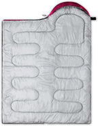 QOOMO Camping Sleeping Bags,3 Season Warm & Cool Weather,Lightweight,Waterproof Sleeping Bags for Adults & Kids,Traveling,and Outdoors,Camping Gear Equipment