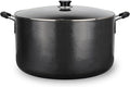Alpine Cuisine 35 Quart Non-stick Stock Pot with Tempered Glass Lid and Carrying Handles, Multi-Purpose Cookware Aluminum Dutch Oven for Braising, Boiling, Stewing