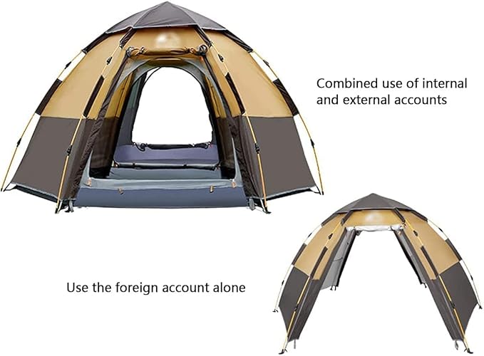 Instant Pop Up Tent Family Camping Tent 3/4/5/6/7/8 Person Portable Tent Automatic Tent Waterproof Windproof for Camping Hiking Mountaineering