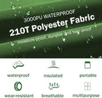 ayamaya Tent Footprint, PU 3000 Waterproof Tent Ground Cloth Large Size for 2-8 Person Family Camping Tents Ground Sheet Mat with 6 Tent Stakes for Camping Hiking Picnic - 13x9FT /8x7FT /6x7FT /5x7FT