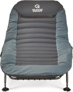 Guide Gear Ultimate Comfort Padded Camping Cot; 400-lb. Capacity, for Camping, Fishing or by The Beach and Swimming Pool Blue