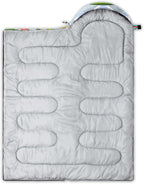 QOOMO Camping Sleeping Bags,3 Season Warm & Cool Weather,Lightweight,Waterproof Sleeping Bags for Adults & Kids Traveling,and Outdoors