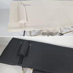 Carbon Steel Camping Cot Waterproof Durable Neck Pillow with Bag 14.3lbs (Ivory)
