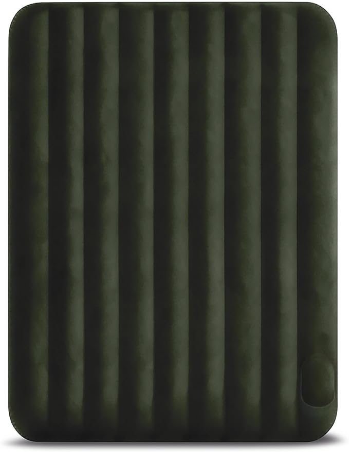 Intex 64763E Dura-Beam Standard Downy Air Mattress: Fiber-Tech Queen Size Built-in Foot Pump 10in Bed Height 600lb Weight Capacity (Pack of 3)