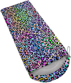 Sleeping Bag for Kids Adults,Brown Giraffe Fur Pattern-Lightweight Warm Portable Outdoor Indoor-Waterproof Cold Weather Resistant Sleeping Bag for Camping Hiking