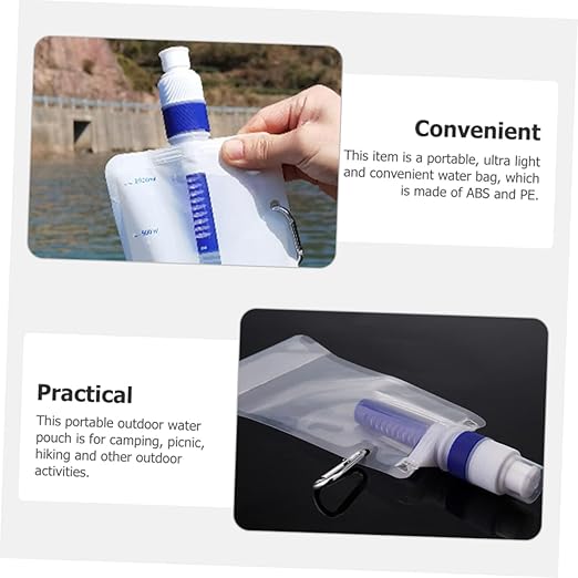 Convenient Daily Water Filter Bag Compact Camping Supply Portable Water Pouch