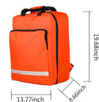 Medical Kit First Aid Backpack, Large Emergency Survival Items Carry Case Holder Pocket for Home Car Travel Outdoor Camping Hunting Hiking(Only Empty Package)