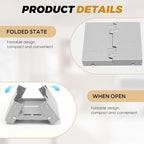 Pocket-sized Foldable Stove Set, Solid Fuel Cooking Appliance with Stable Support and Windbreak, Portable Backpacking Stove Lightweight Burner for Outdoor Travelling Camping Hiking Cooking