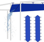 Rainmae 2 Pack Heavy Duty Rain Gutter for Pop Up Canopy, Upgraded Oxford Rain Gutter for 10ft Canopy Tents, Replacement Accessory for Summer Outdoor Events, Easy Drainage Blue