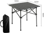 Outdoor Folding Portable Picnic Camping Table Easy Carry Folding Table with Storage Bag Heavy Duty for RV BBQ Cooking Indoor Outdoor Party Patio Picnic (Small)
