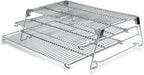 Jerky Racks for Barrel Style Pellet Grills, 21"W×17.2"L, 3 Tiered Foldable Sliding 830 in² Cooking Space Expansion Grate Accessory for Pit Boss, Traeger, Z Grill, Green Mountain and More Smoker Grills