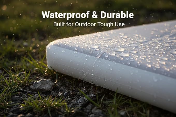 Freein 4" Drop Stitch Camping Air Mattress, Ultralight Inflatable Sleeping Pad with 7 PSI Firm Support, Fast 2–3 Min Inflation, Portable Backpacking & Tent Camping Bed, 76" x 26"