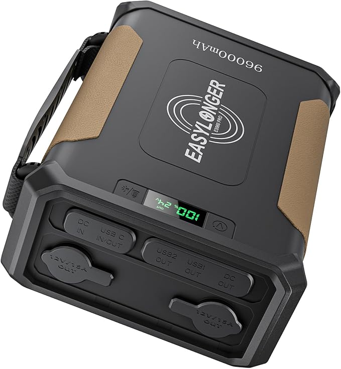 EASYLONGER CPAP Battery Backup ES960 PRO, 297.6Wh CPAP Battery Backup Power Supply for AirSense 11, AirCurve 11, AirMini, DreamStation 2, Luna TravelPAP. CPAP Power for Camping, Emergency, Outdoor