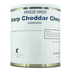 Military Surplus Freeze Dried Shredded Sharp Cheddar Cheese – #10 Can – 32 oz – 25+ Year Shelf Life – Emergency Food Supply – Camping, Hiking, Survival, Backpacking – Long-Term Storage Food – Pack of 1