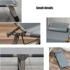 Folding Camping Cot Portable, Wide Folding Office Nap Multi-Speed Adjustment Suitable for Home, Camping and Travel