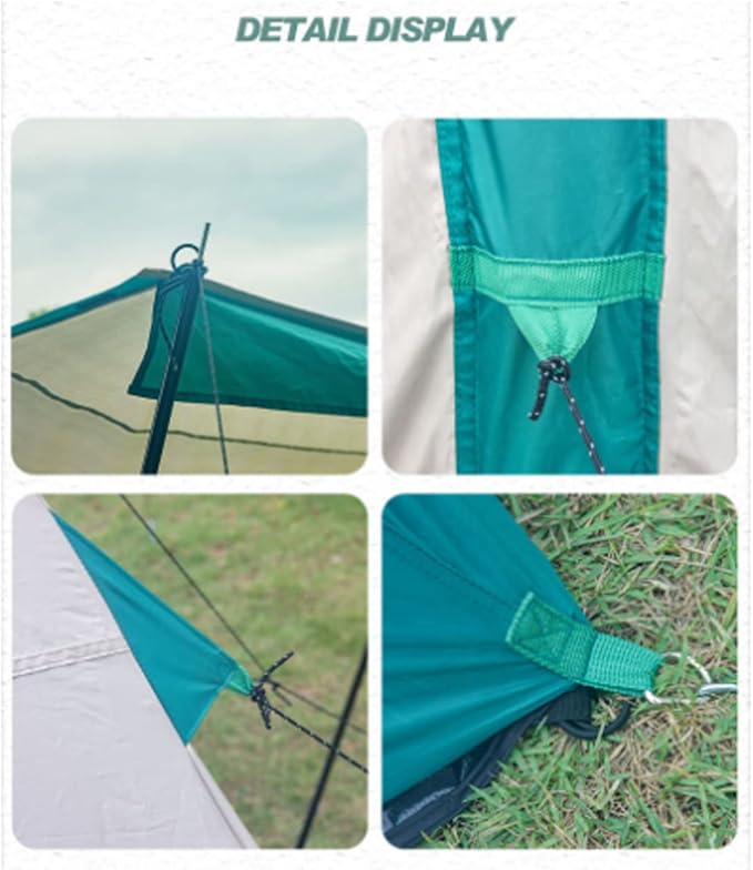 Inflatable Tent Clamping Tent for 8-10 People Oxford Fabric Air Tent Waterproof Oversized Family Tent for Outdoor Camping and Glamping