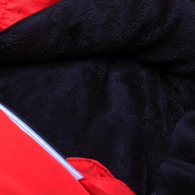 Thermotuff Wearable Sleeping Bag with Dual Hoodie, Long Sleeves, Pockets & Adjustable Drawstring - Ideal for Camping, Cold Weather Hiking, and Stadium Sak Blanket