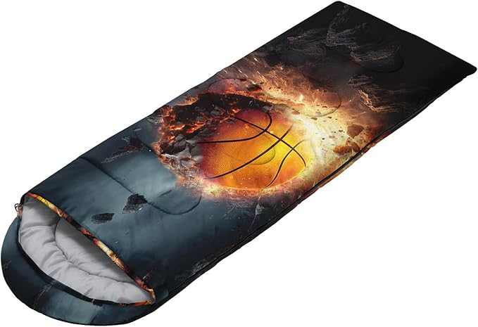 HOSIMA Dear Hunting Pattern Cold Weather Sleeping Bags for Kids Adults,Black Light Weight Waterproof Sleeping Bags for Outdoors Hiking.