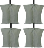 ABCCANOPY Canopy Weights 120 LBS Gazebo Tent Sand Bags,4-Pack Gray (Without Sand)
