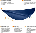 anymaka Set Up in 3 Seconds Hammock Stand - 550 LBS Capacity - Portable Hammock Stand Stable on Any Terrain, Weather Resistant Ocean Blue