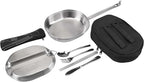 Goetland 304 Stainless Steel US Military Mess Kit Plate Set GI Type Outdoor Camping Hiking Picnic BBQ Beach