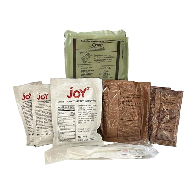 A Pack MREs – eat ready, Long Shelf Life Emergency Food Supply, Military-Grade Quality 2029 Inspection