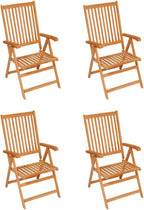 Patio Chairs 4 pcs,Outdoor Folding Chair,Lounge Chair,Portable Camping Chair,Tanning Chairs for Outside,Garden Chair,for Outdoor Patio, Campsite, or Yard, with Anthracite Cushions Solid Teak Wood
