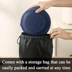 Evanda Camping Mess Kit with Bowl, Plate, Cup, Spoon, Fork, Knife and Carry Bag, Reusable Camping Accessories Essentials Gear Light Weight and Small Space Easy to Carry or Put in Backpack
