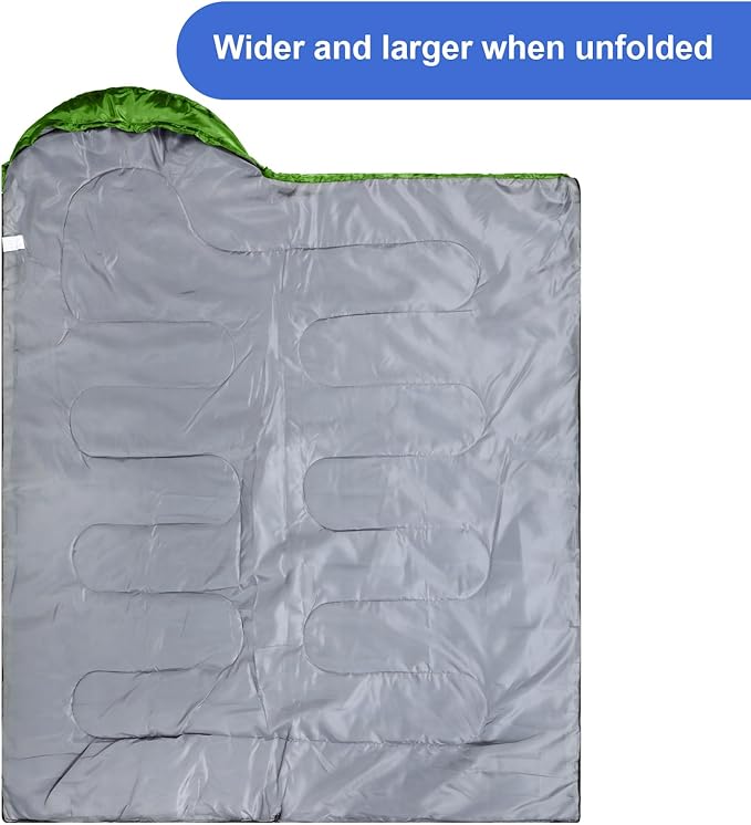 Tudomro Camping Sleeping Bag for Adults Lightweight Packable Waterproof Camping Gear Equipment to Keep Warm for Outdoor Backpacking Hiking Travel