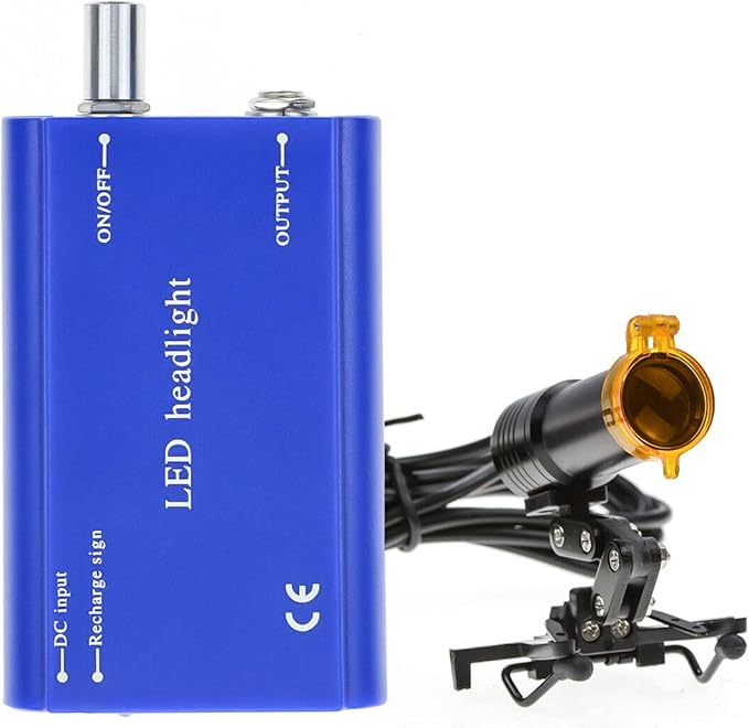 5W Waist Hanging Head Light with Plastic Clip Filter for Magnifier (Blue)