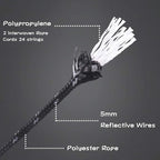 Hikeman 6 Pack 4mm Outdoor Guy Lines Tent Cords Lightweight Camping Rope with Aluminum Guylines Adjuster Tensioner Pouch for Tent Tarp, Canopy Shelter, Camping, Hiking, Backpacking
