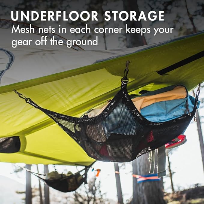 Tentsile Stingray V3 Tree Tent, Camping Hammock Tent, 3P Capacity, Portable Tree House Shelter for Campers, Backyards, Campgrounds, Designed in The UK