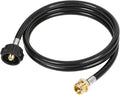 ATKKE 1lb to 20lb Propane Tank Adapter Hose, 6 Feet 1 lb to 20 lb Propane Hose Converter Replacement for Weber Q Grill, Coleman Grill, Mr. Heat Buddy Heater, and More Portable Appliances